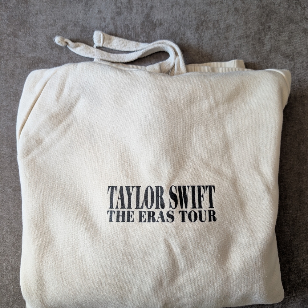 Taylor Swift Concert Merchandise Cream Hoodie